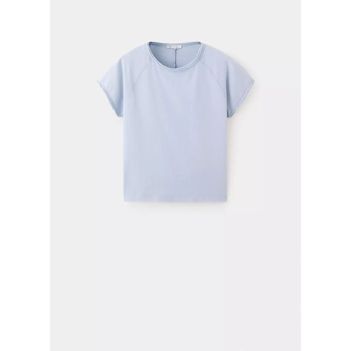 T-shirt raglan manches courtes bleu, MANGO TEEN