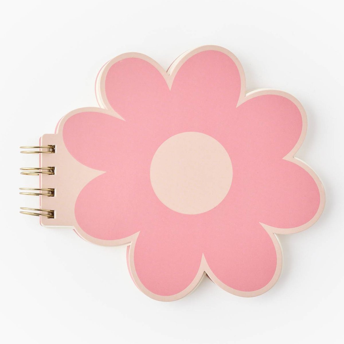 Carnet fleur, 100 pages unies gomme, MONOPRIX