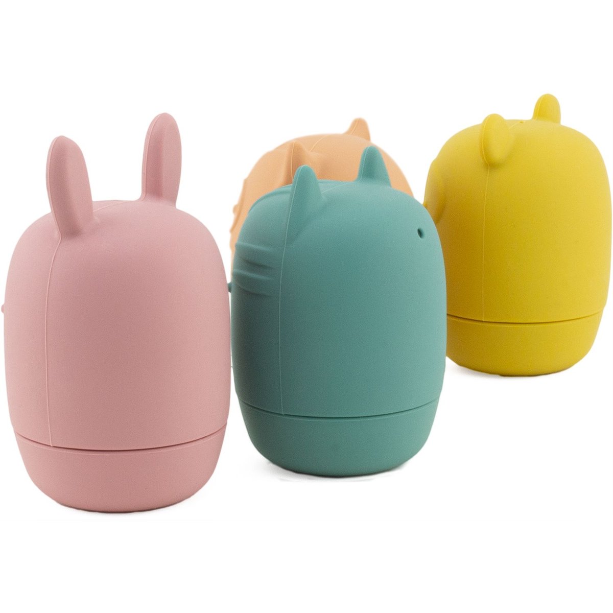 Jouets bain silicone Animaux aspergeurs rouge, ULYSSE