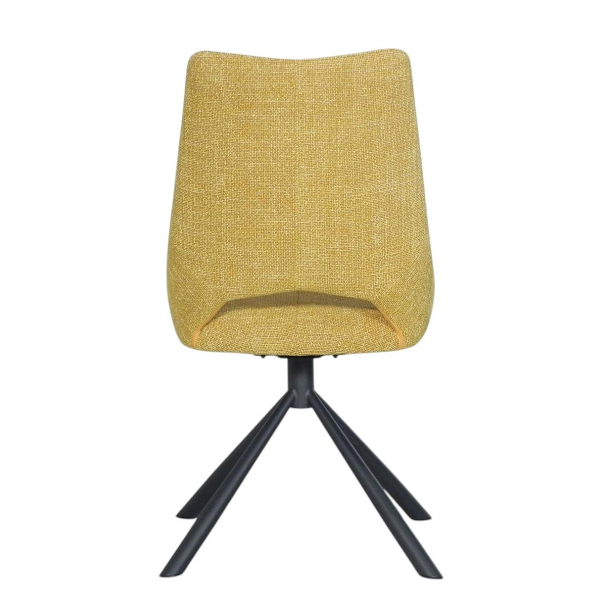 Chaise pivotante moderne en tissu (lot de 2) LIGURIE moutarde, PIER IMPORT