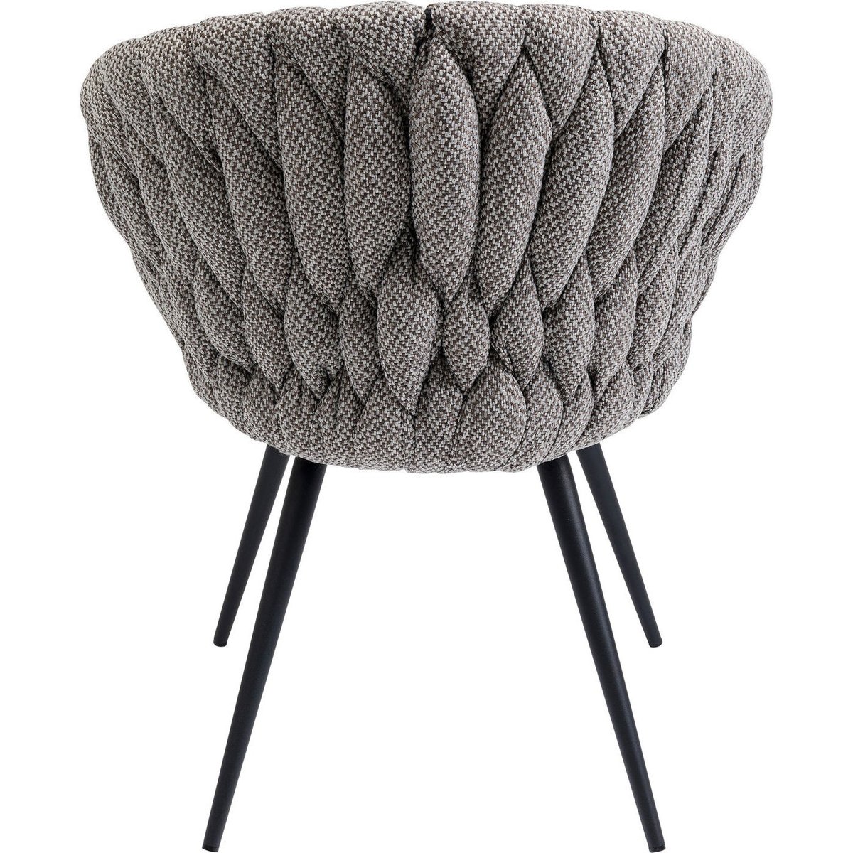 Chaise avec accoudoirs, KNOT marron, KARE DESIGN