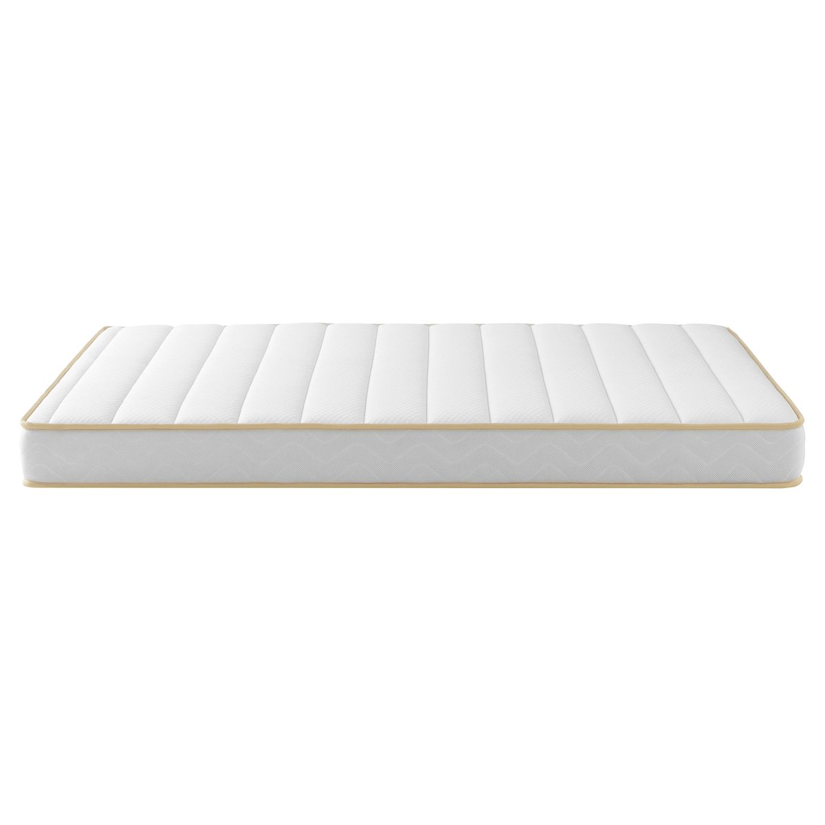 Ensemble matelas mousse, sommier et pieds Aurore 300 blanc, SOMEO