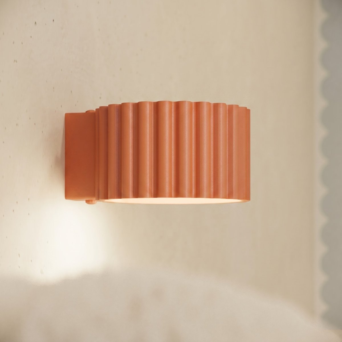 Applique murale Aluminium Ocre Rouge Gx53 1 AURA ocre rouge, EDEN