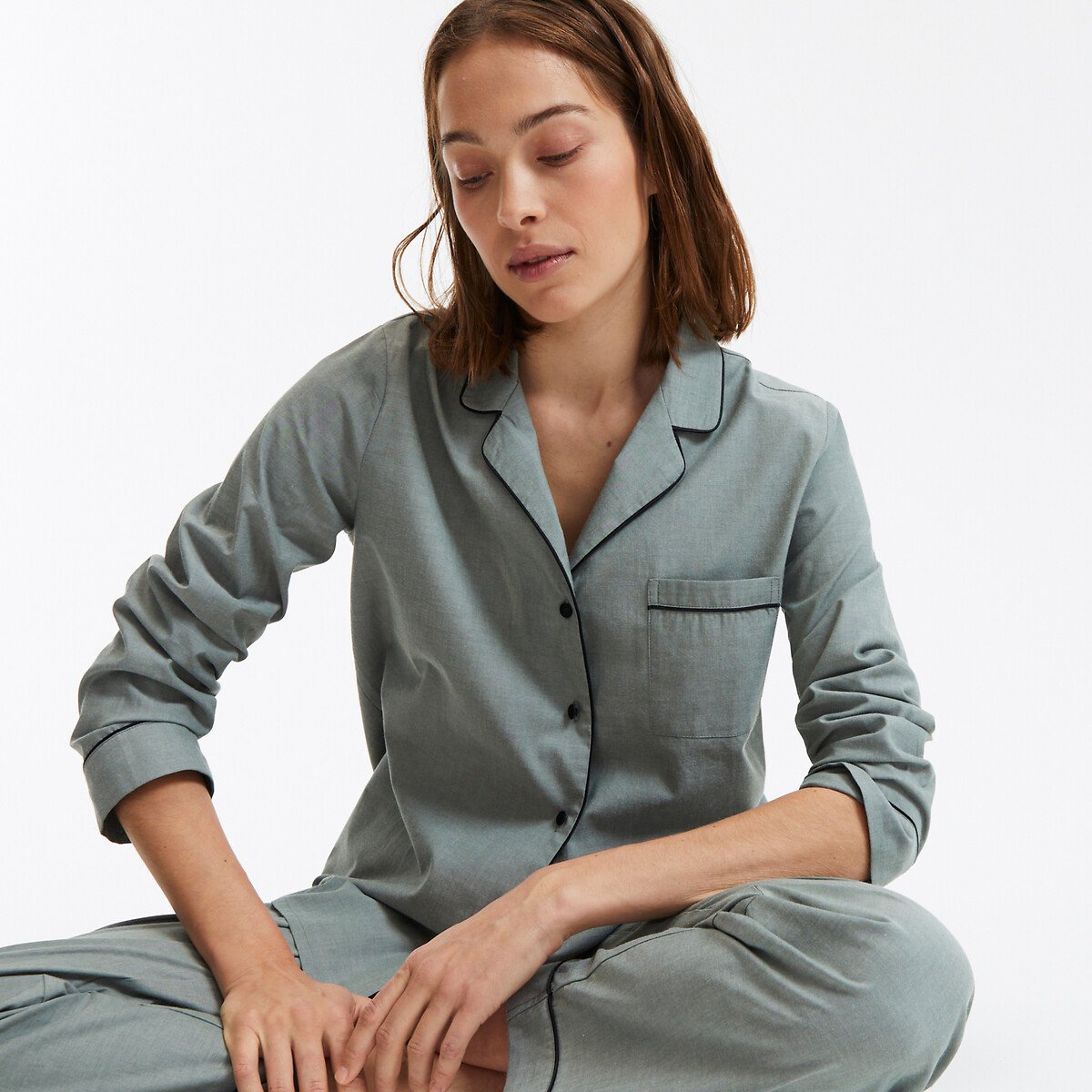 Pyjama in jeanseffect, Signature CLÉLIE kaki , ANNE WEYBURN