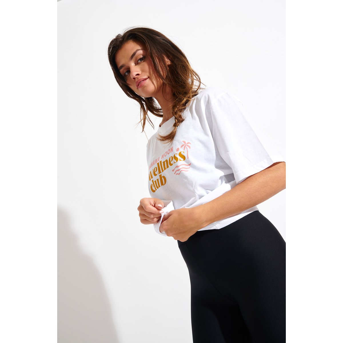 Tshirt Acelo - WELLTUNE blanc, BANANA MOON