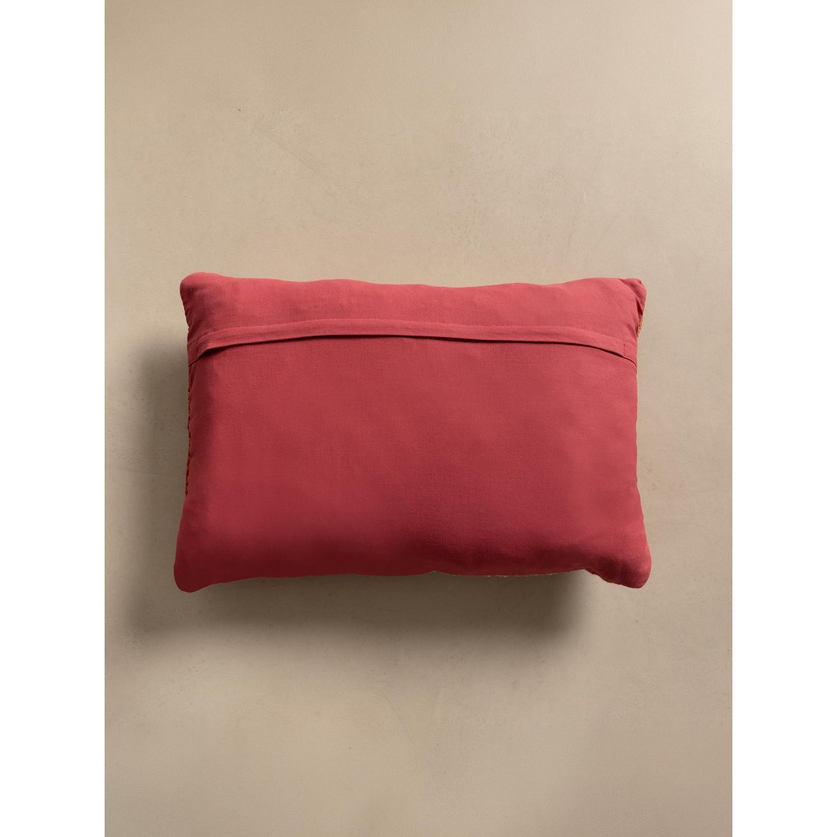 Coussin 100% Coton Géométrique -API multicolore rouge / orange, KENAY
