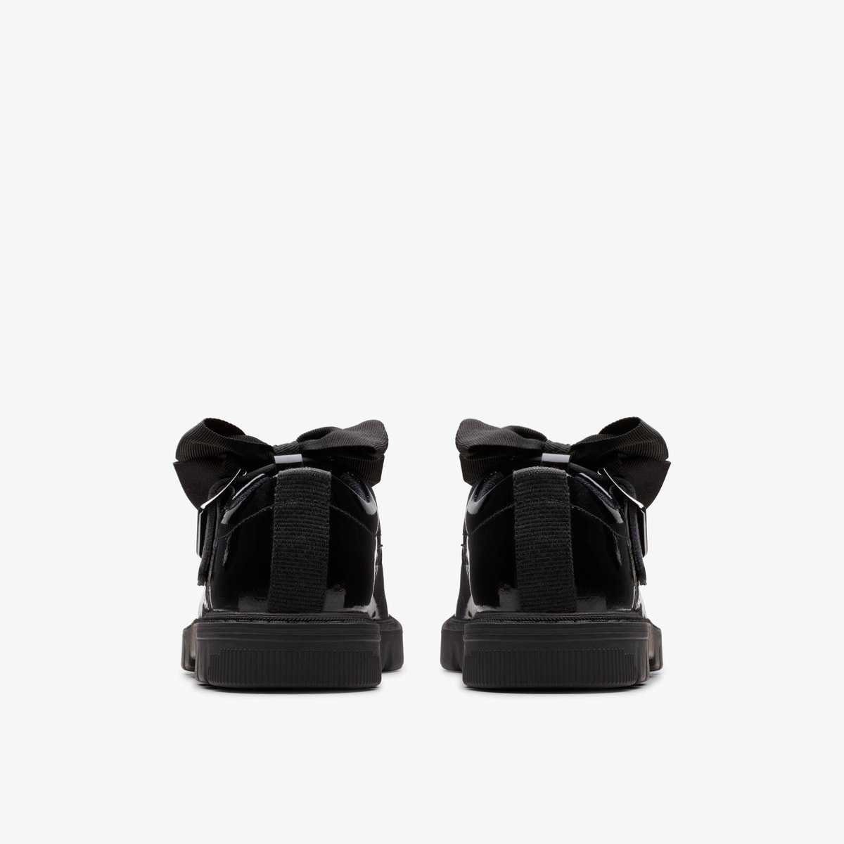 Ballerines Cuir Coupe Large LORCAM JANE K noir, CLARKS