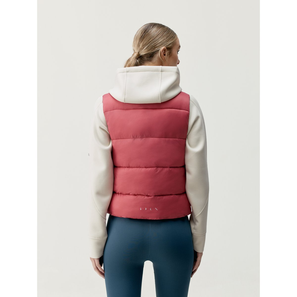 Doudoune sans manches de sport femme Jolie Coupe-vent séchage rapide terre cuite goji, BORN