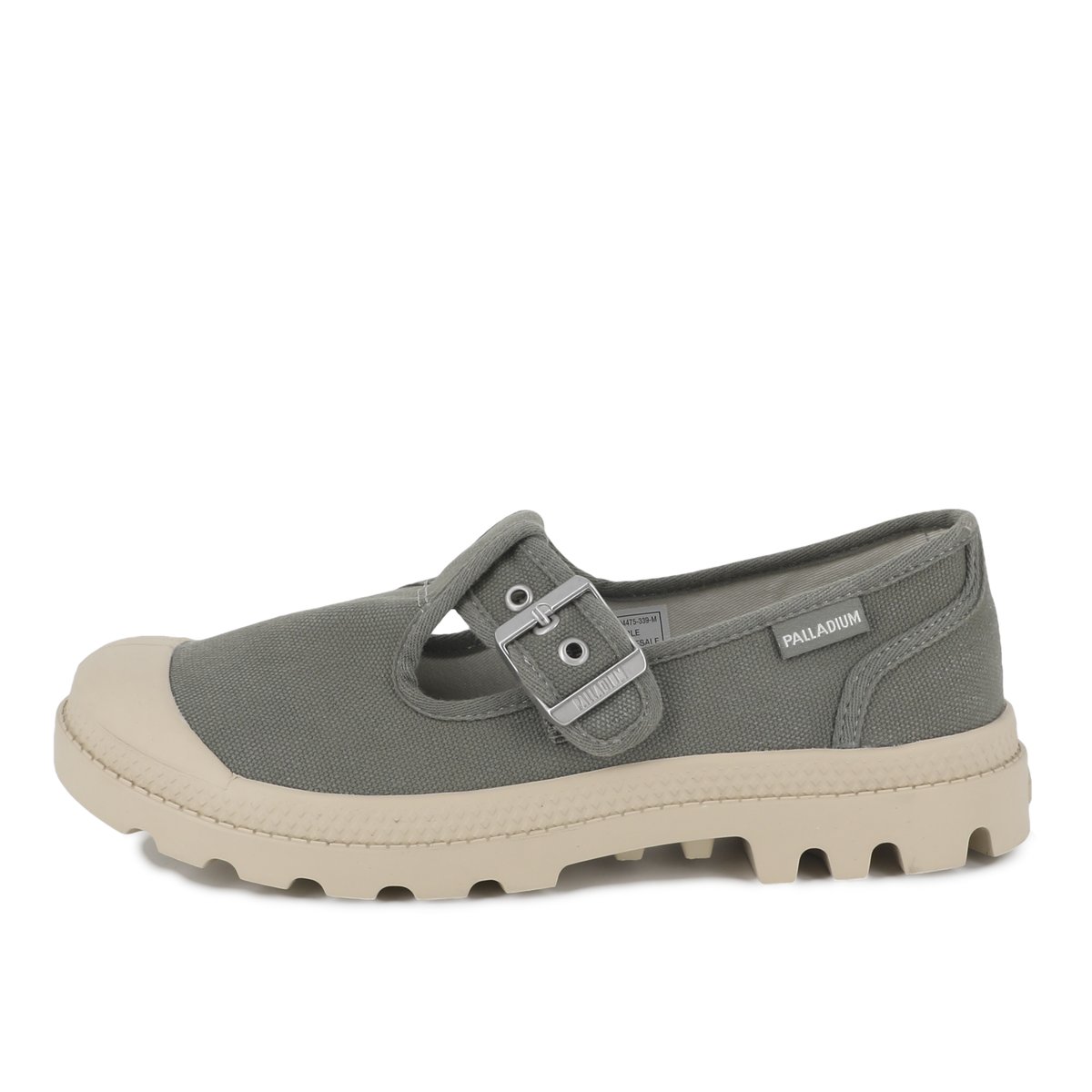 Tennis en toile PAMPA MARY JANE  vert-vetiver, PALLADIUM