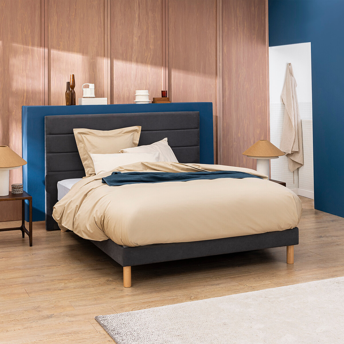 Ensemble matelas mousse HR Smart Repair + sommier blanc/gris, BULTEX