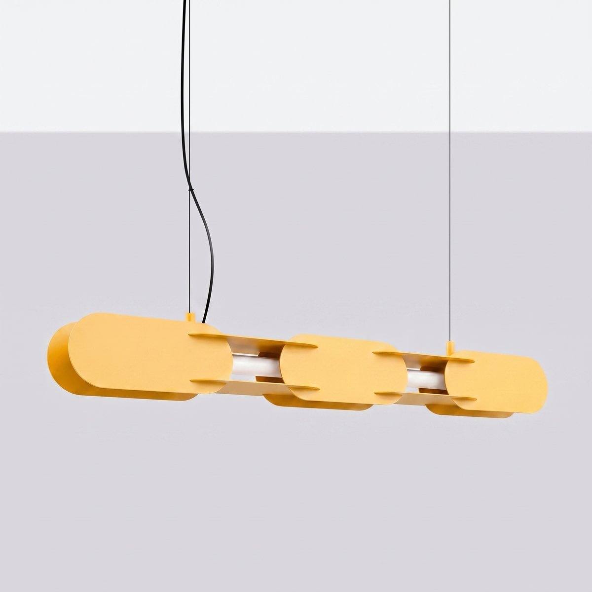 Suspension Acier Jaune LED 1 Chain jaune, EDEN