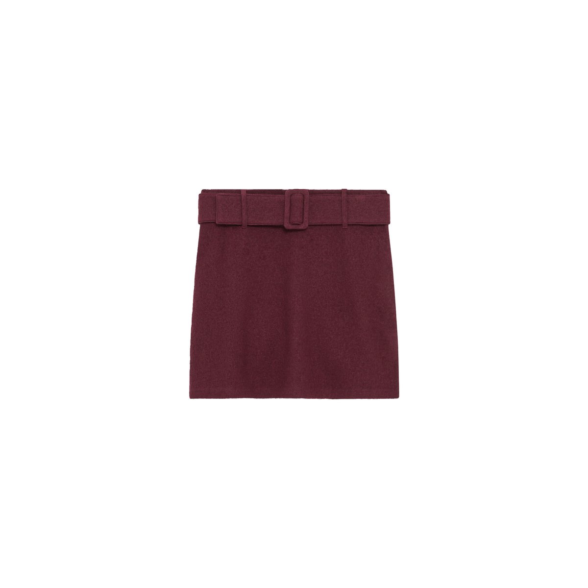 Jupe courte fluide JHAZEL prune, CAROLL