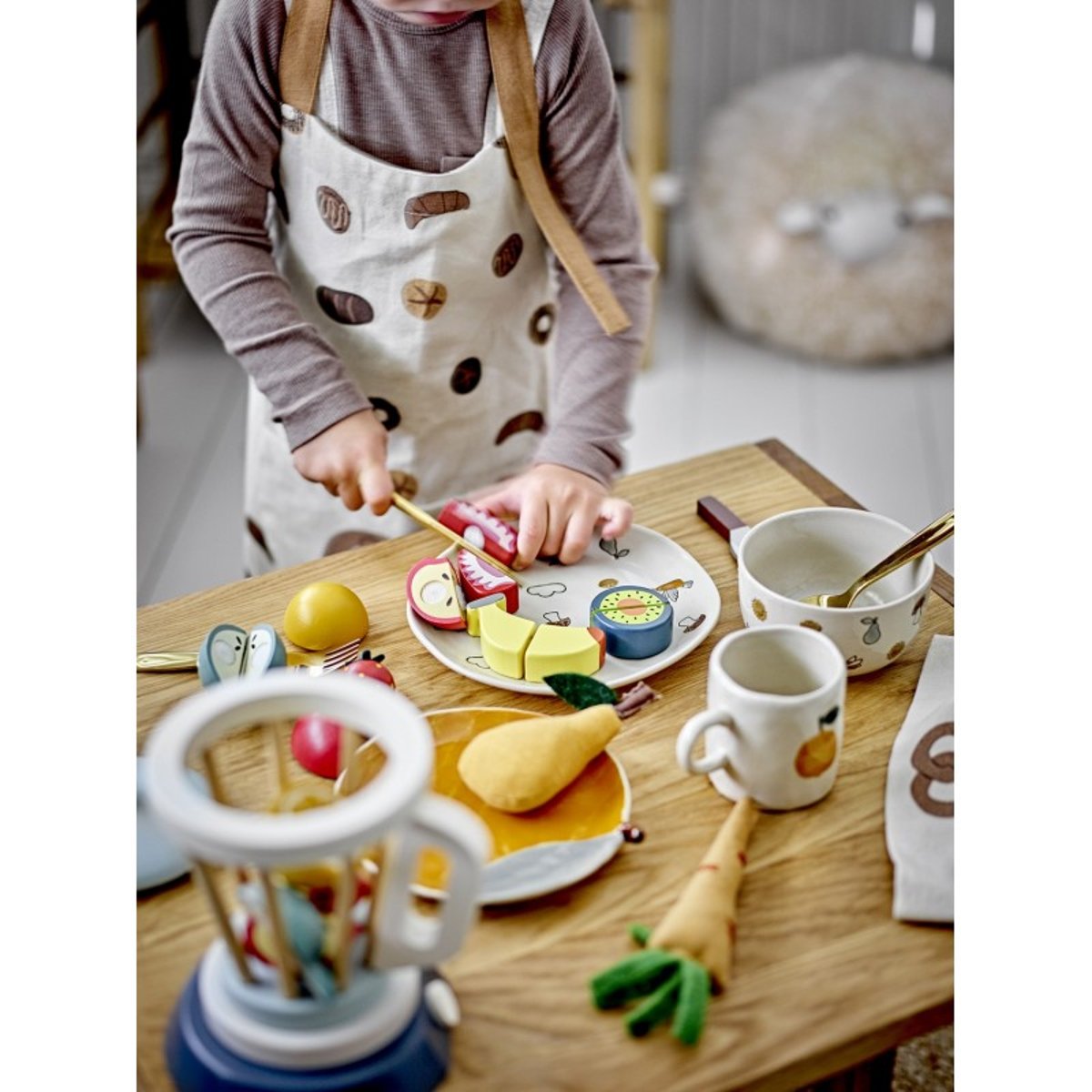 Petite tasse enfant grès AGNES orange, BLOOMINGVILLE