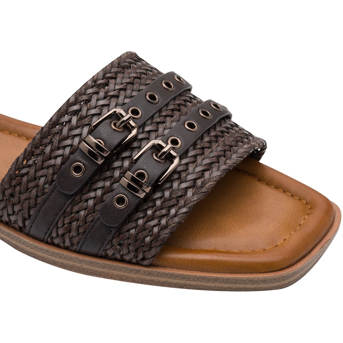 Mules plates marron, TAMARIS