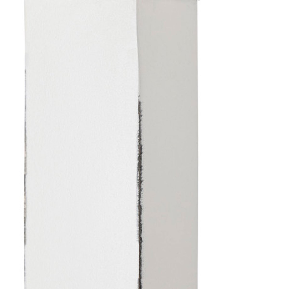 Meuble d'entrée classique en bois blanc avec miroir 77x31x180cm blanc, WADIGA
