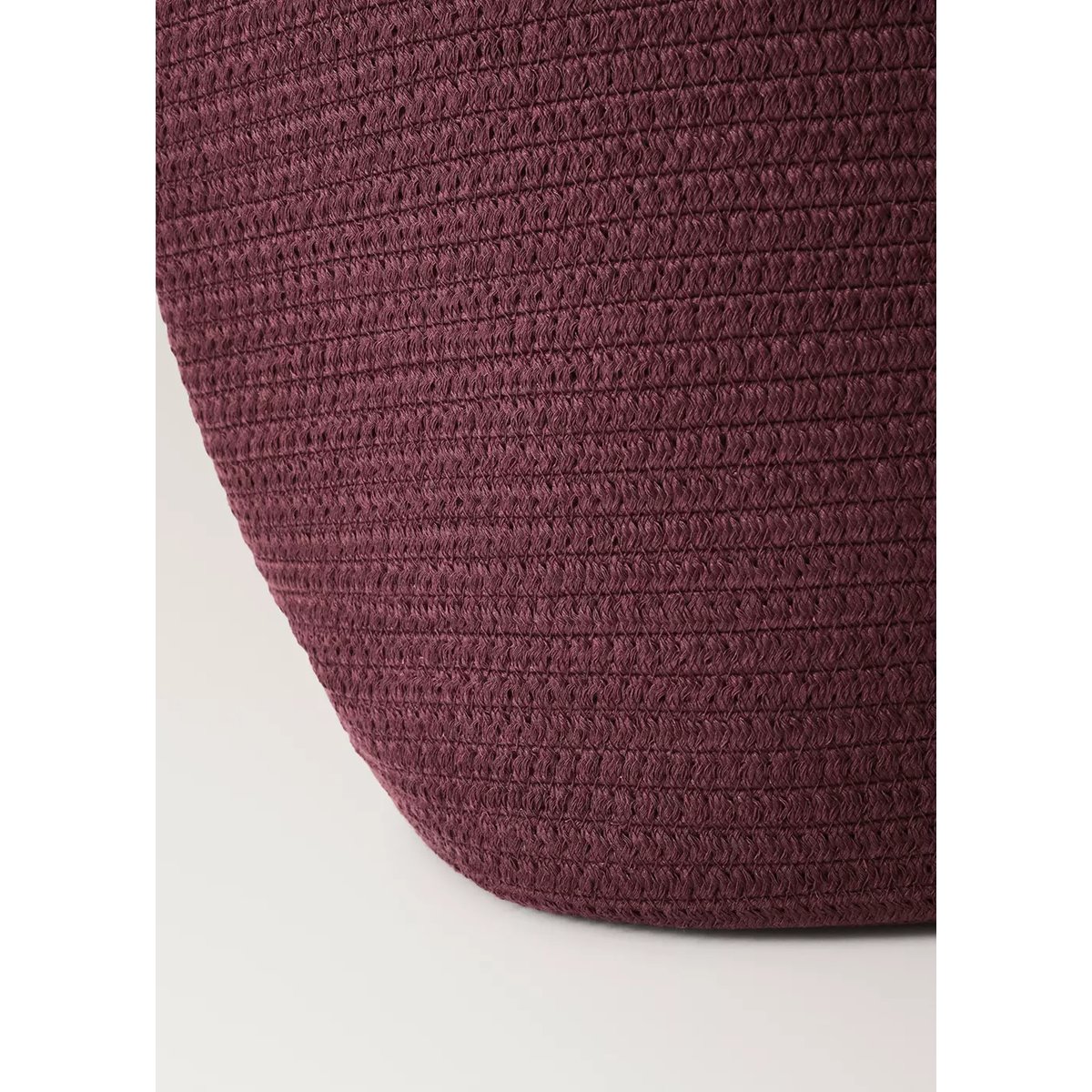 Panier 100 % coton bicolore bordeaux, MANGO HOME