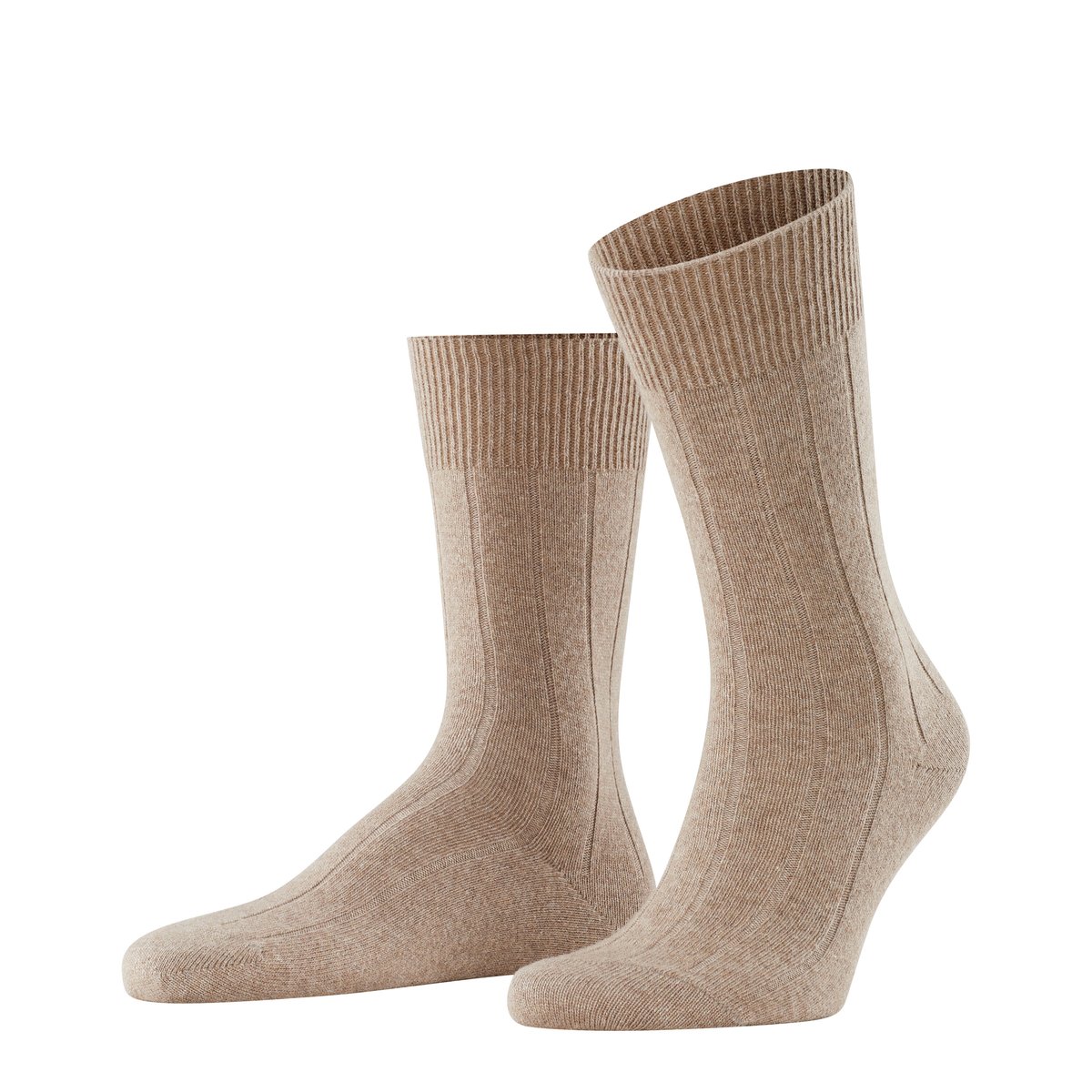Chaussettes Lhasa Rib marron chiné, FALKE