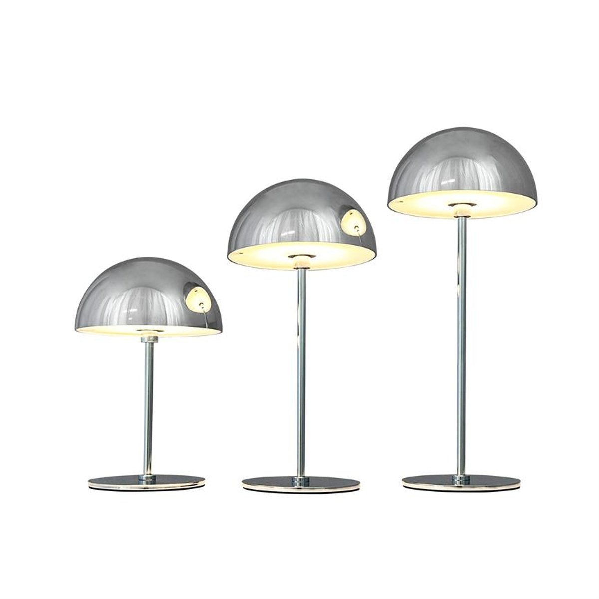 Lampe à poser LED ALONG - paquet de 3 chromé, DYBERG LARSEN