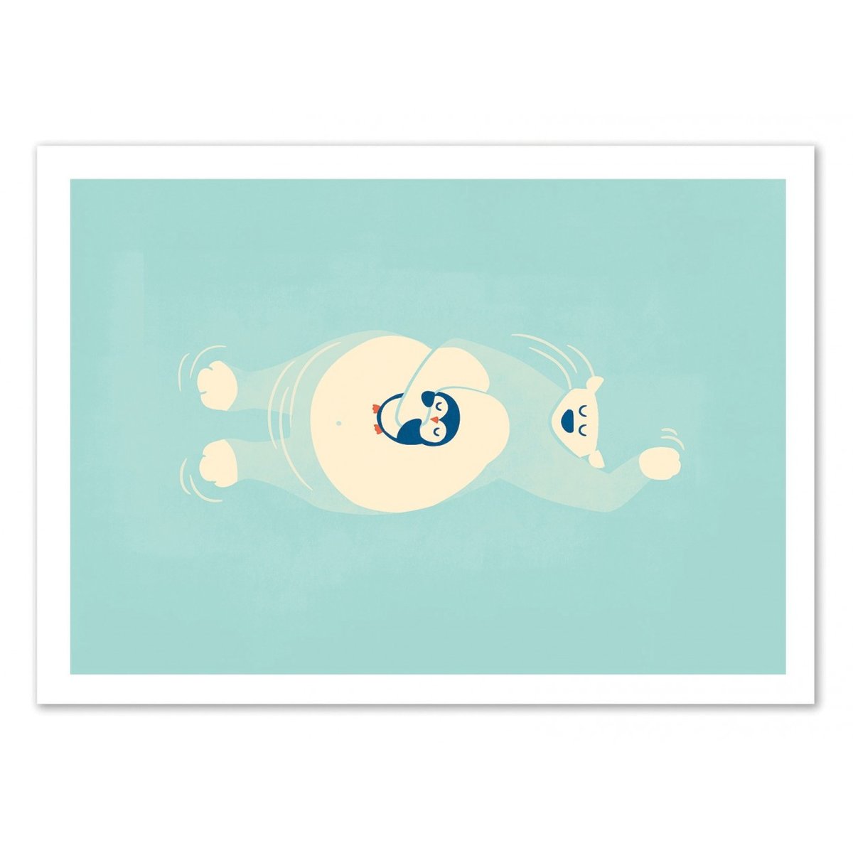 Affiche d'art - Floating - Jay Fleck bleu, WALL EDITIONS