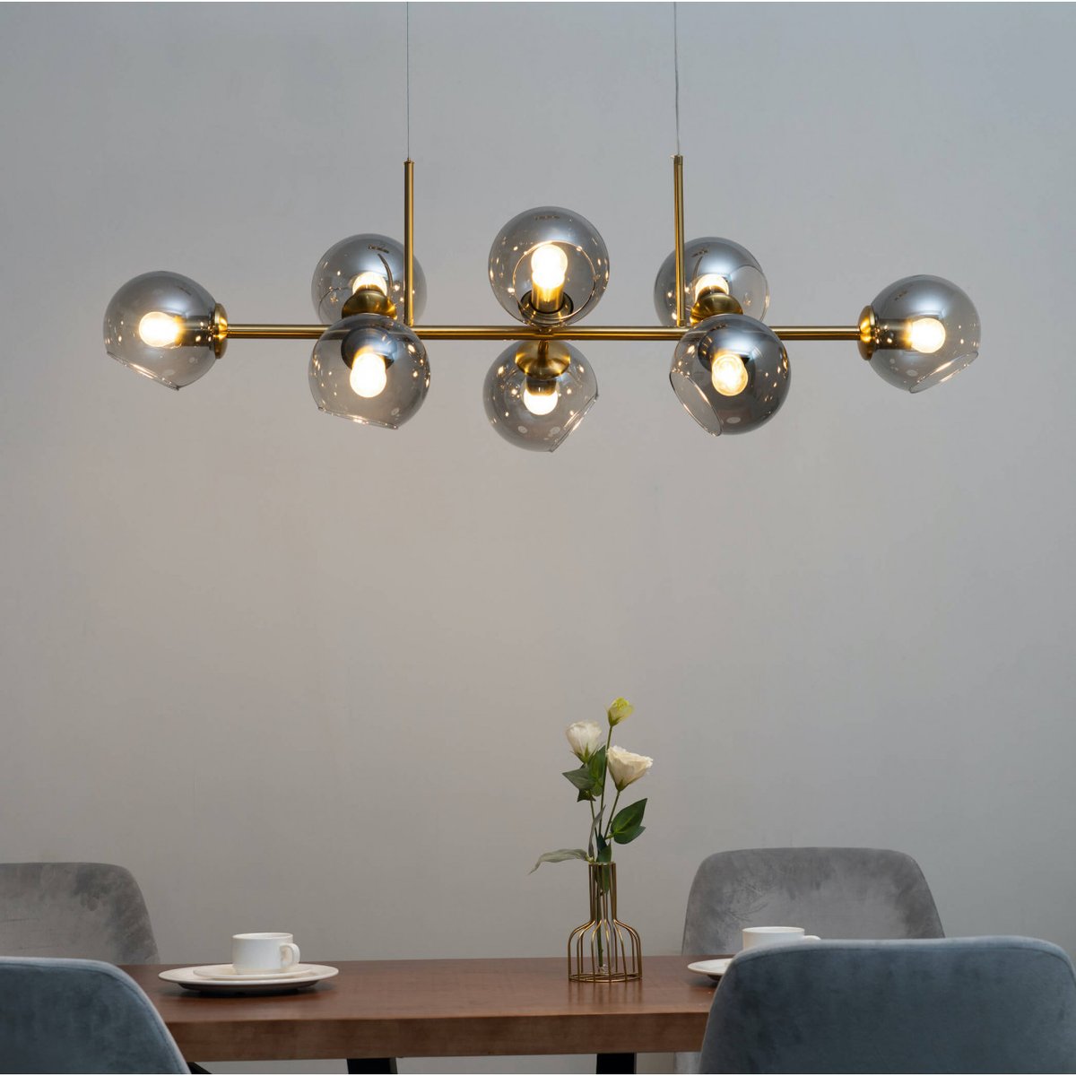 Grande suspension moderne - CARLOTTA doré / laiton, KOSILUM