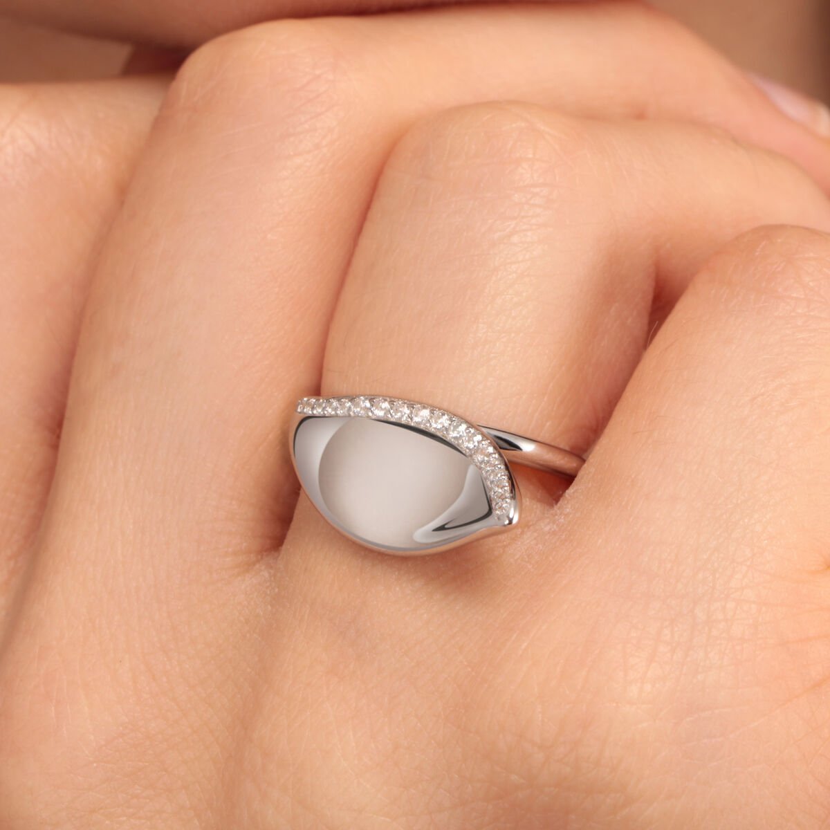 Bague en argent 925 FOGLIA argent, MORELLATO