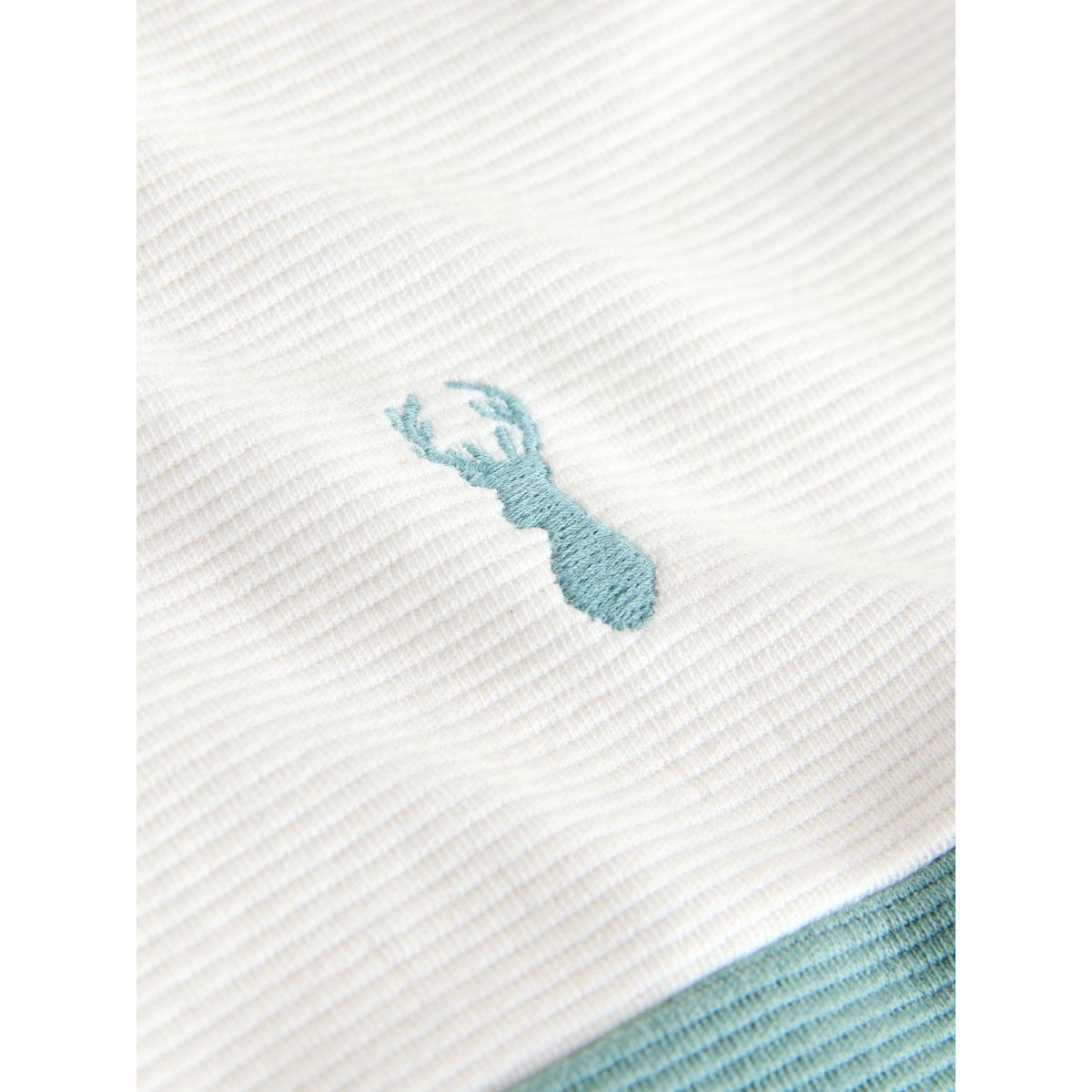 Polo texturé en color-block bleu sarcelle/écru, NEXT