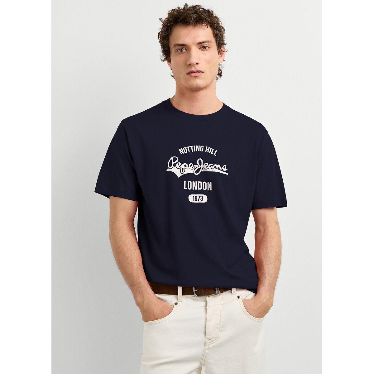 Camiseta de manga corta, JIMMY azul marino, PEPE JEANS