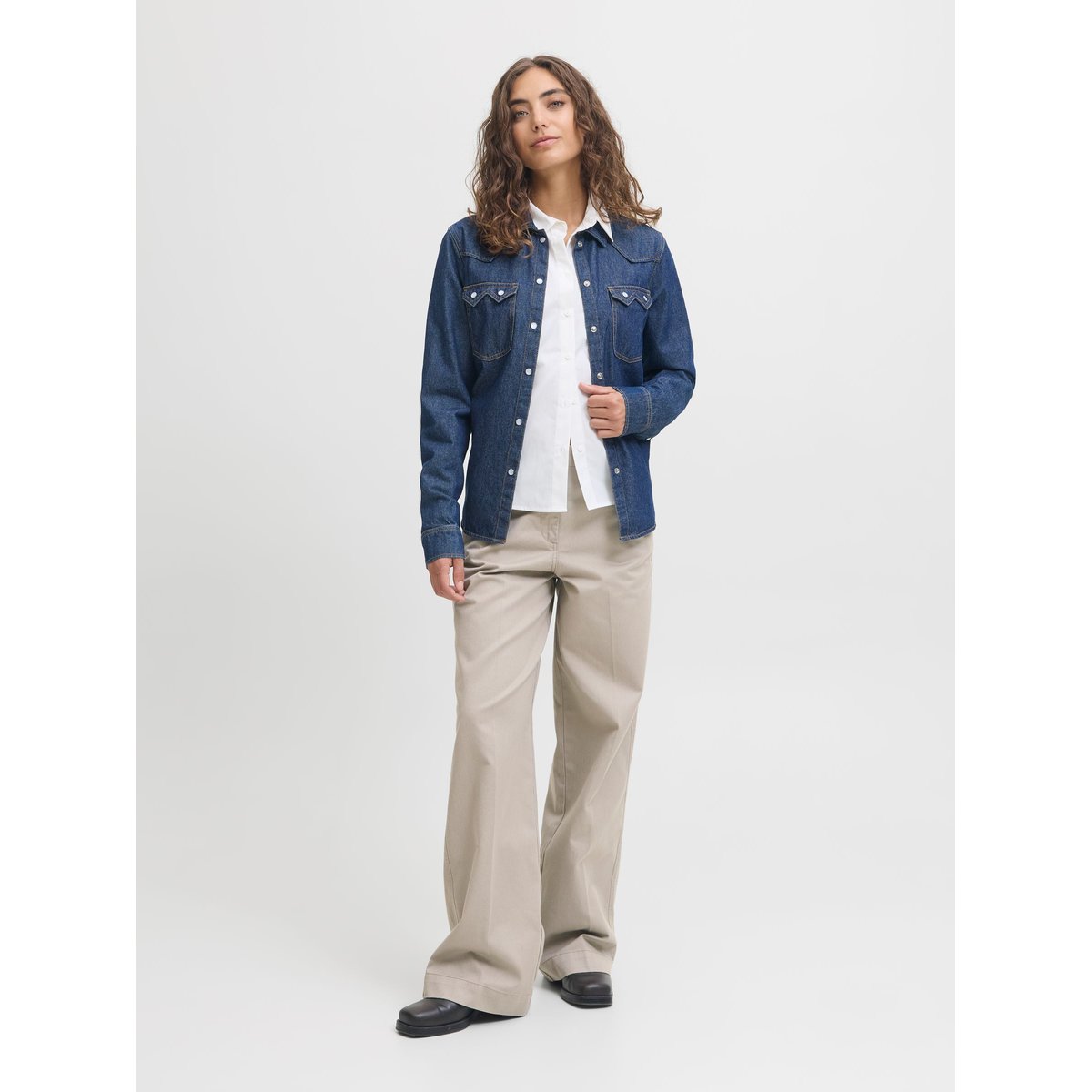 Pantalon grise - vintage khaki 1, JJXX