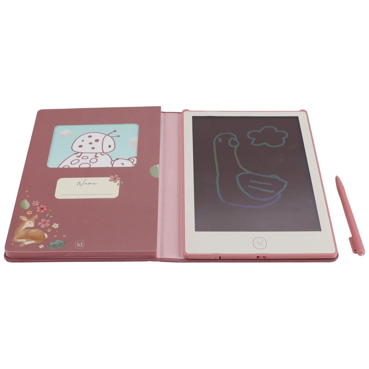 Tablette à dessin rose, multicolore, LITTLE DUTCH