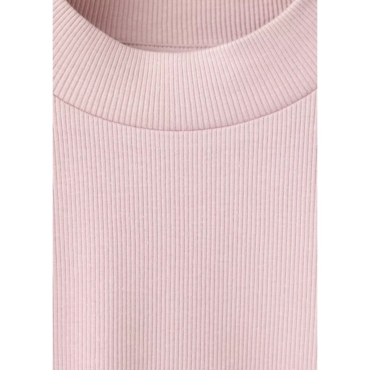 T-shirt côtelé à bordures ondulées rose, MANGO BABY