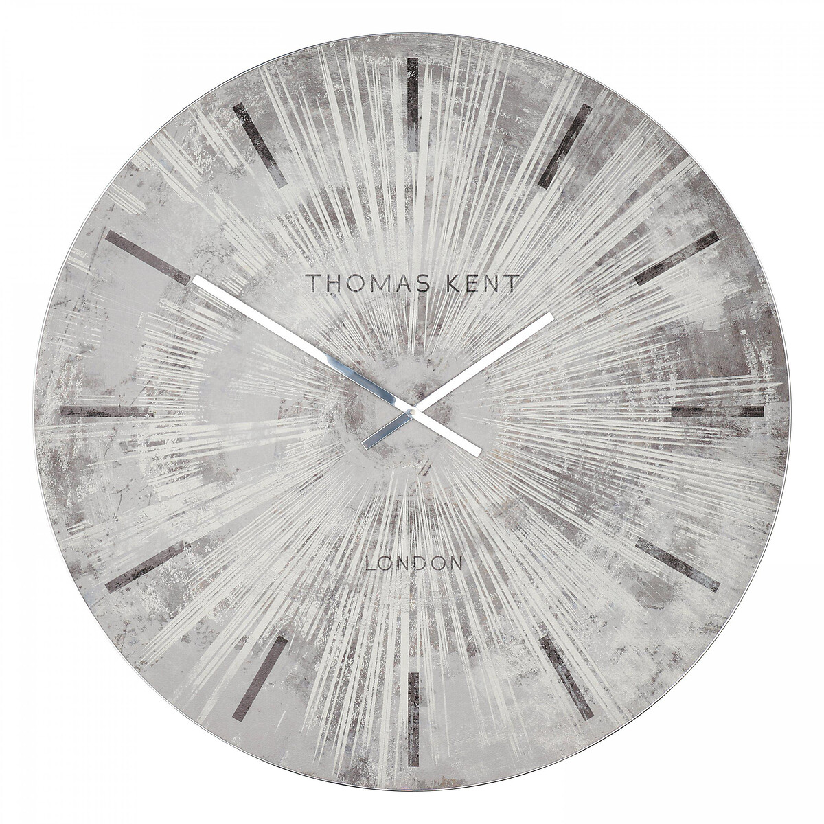 Starburst 36" Grand Wall Clock silver-coloured, THOMAS KENT