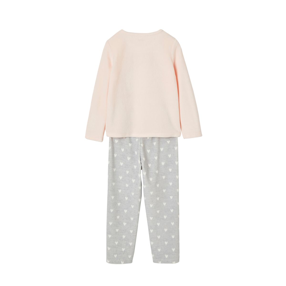 Pyjama velours renard rose clair, VERTBAUDET