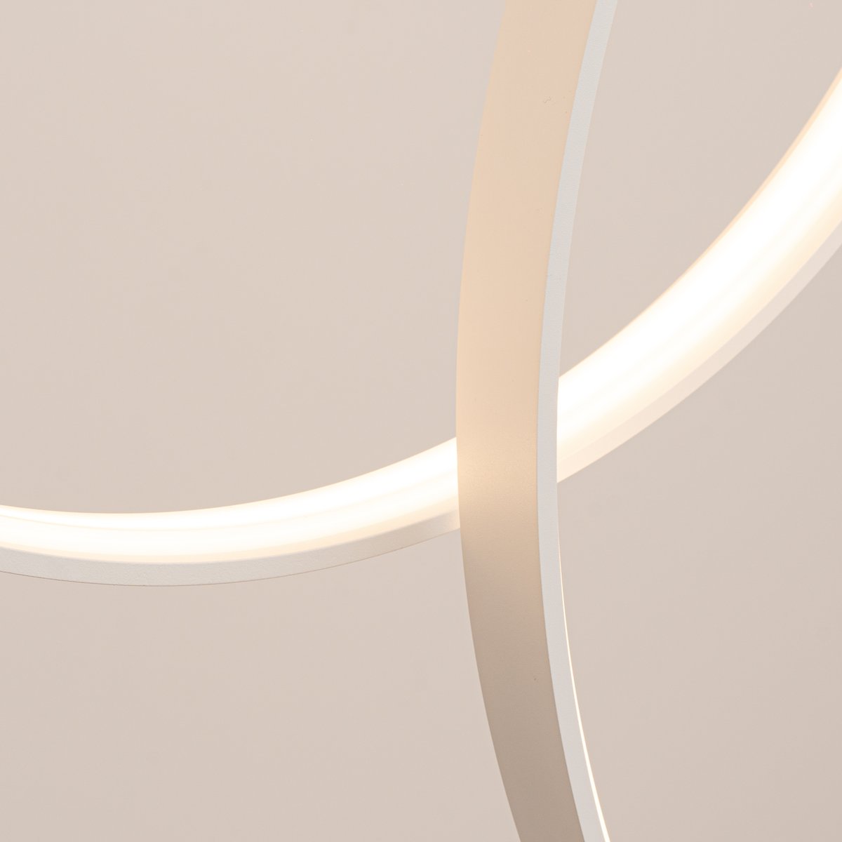 Suspension Aluminium Blanc LED 5 Rio blanc, EDEN