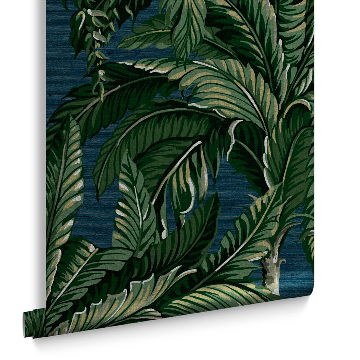 Papier peint Palmier Daintree bleu, GRAHAM ET BROWN