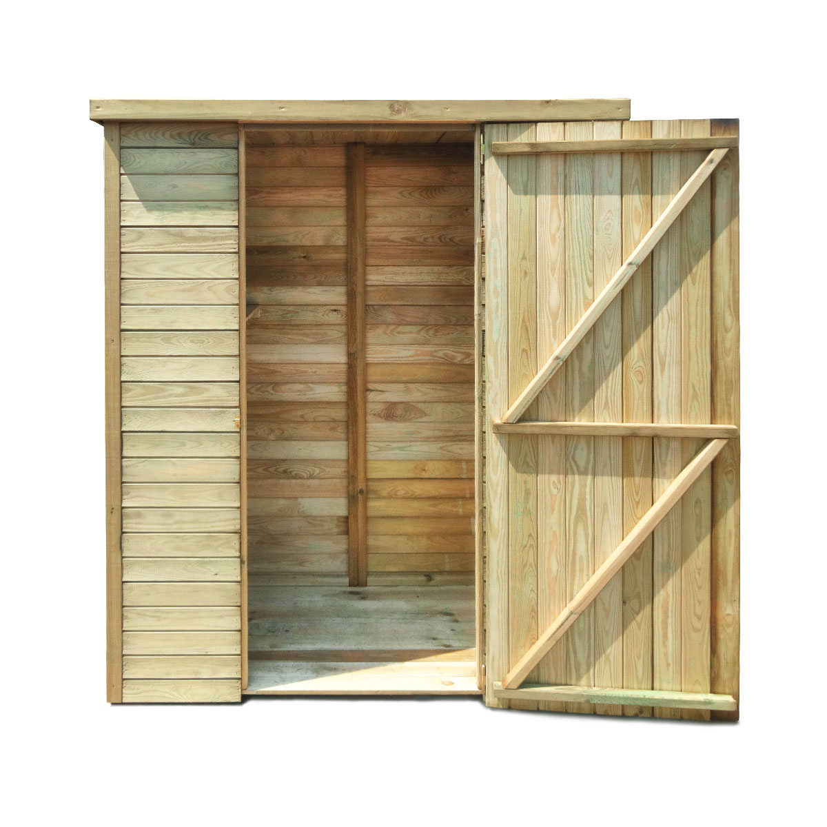Abri de jardin en bois Marie 0.92 m² marron, CEMONJARDIN