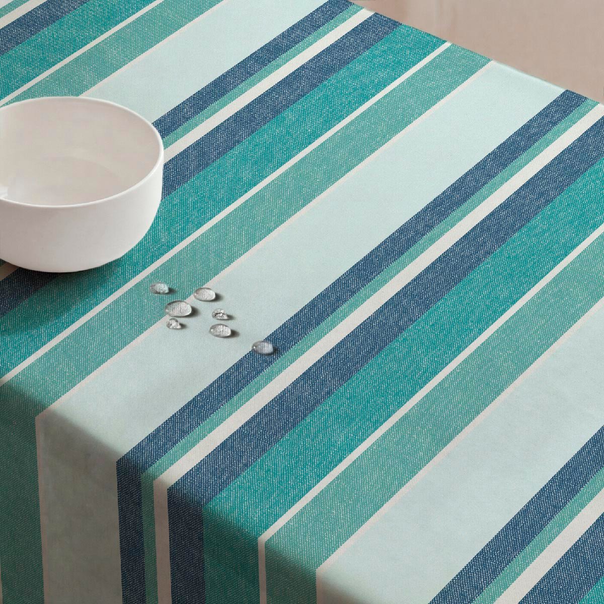 Nappe anti-taches Sea - coton 100% - bleu, NAF NAF HOME