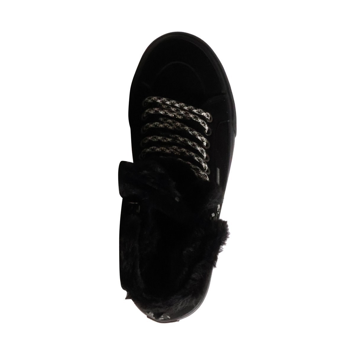 Basket Montante Cuir noir, LE TEMPS DES CERISES
