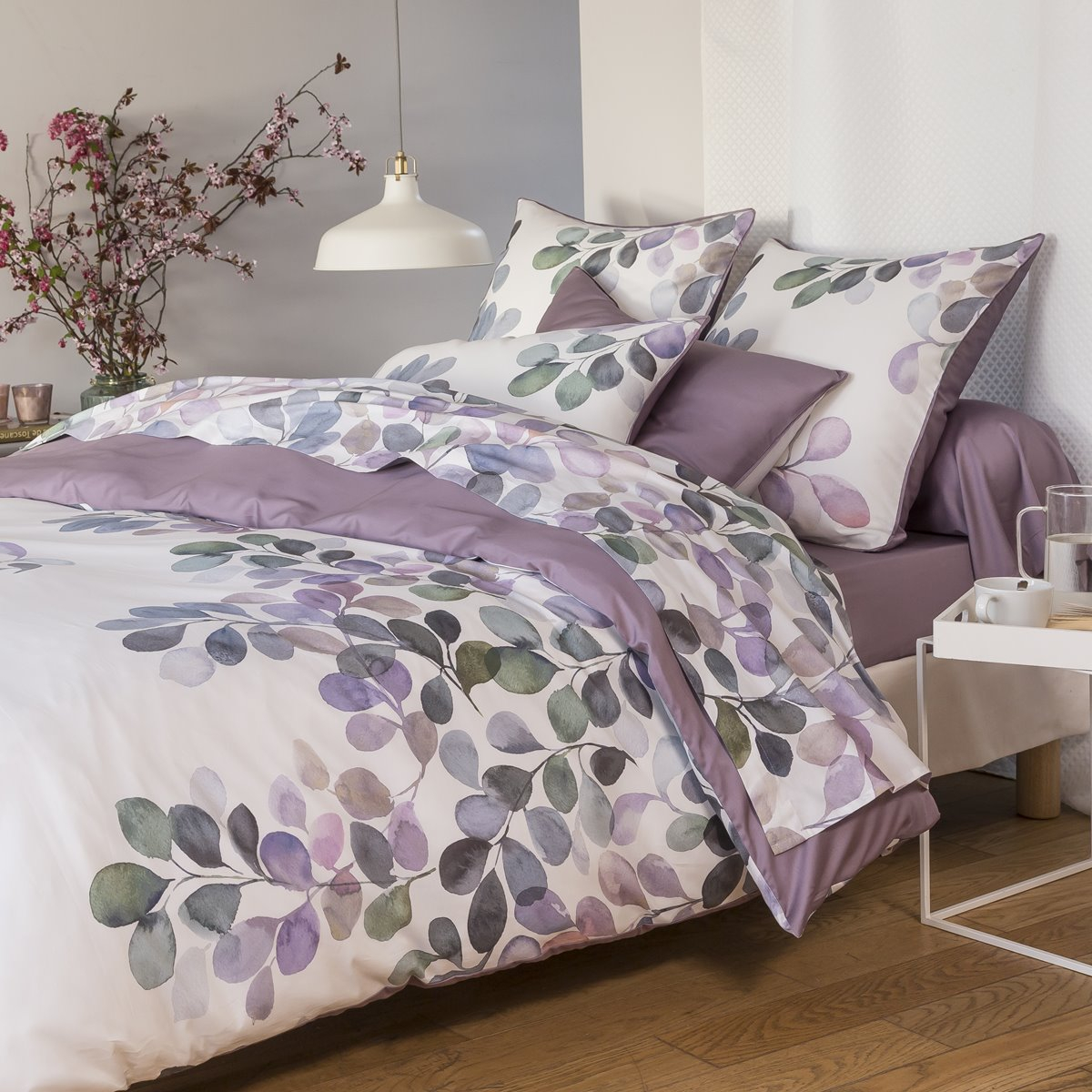 Taie D'oreiller   Satin De Coton - ECLOSE motifs, TRADITION DES VOSGES