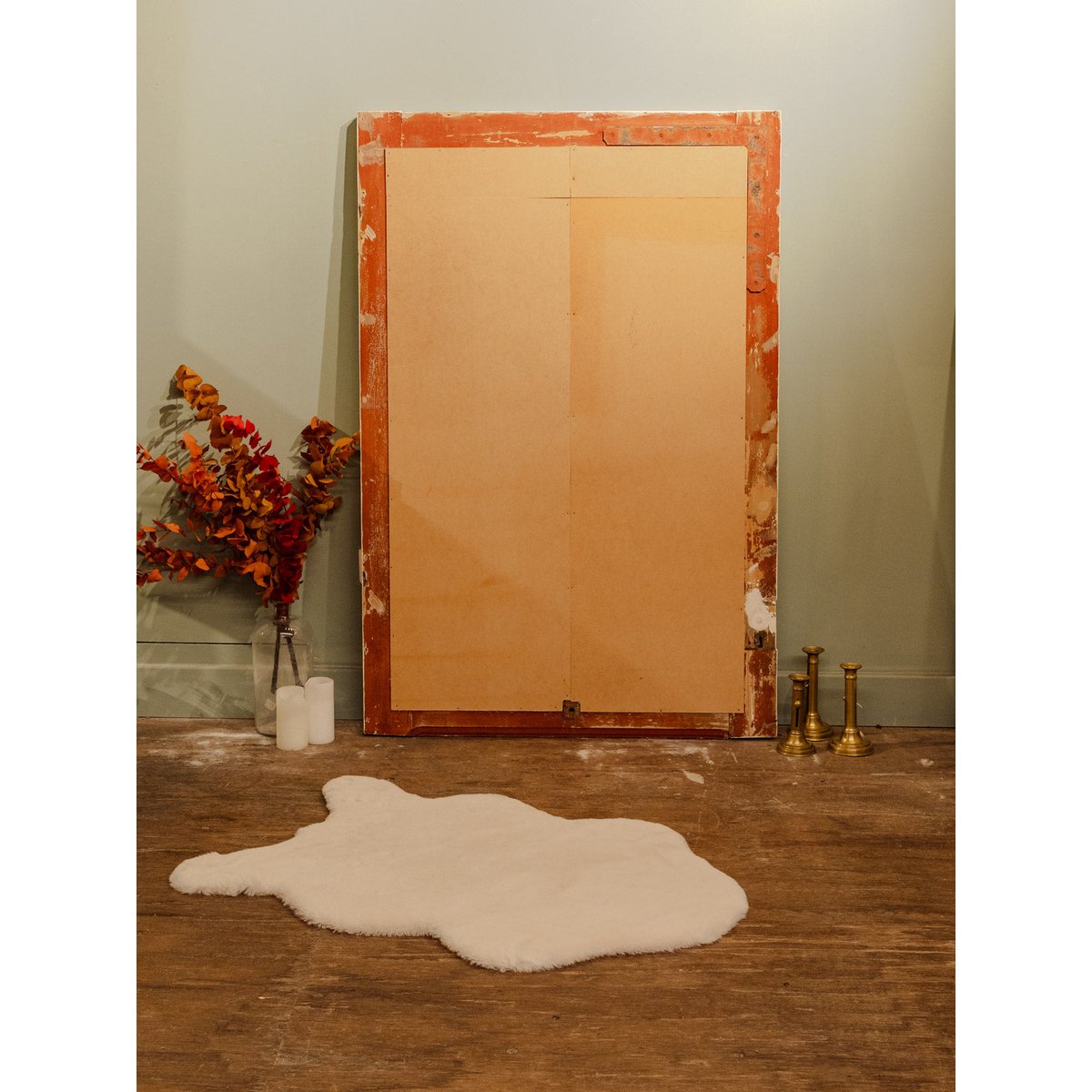 Miroir en bois Igor N°870 - Bon état beige, DEBONGOUT