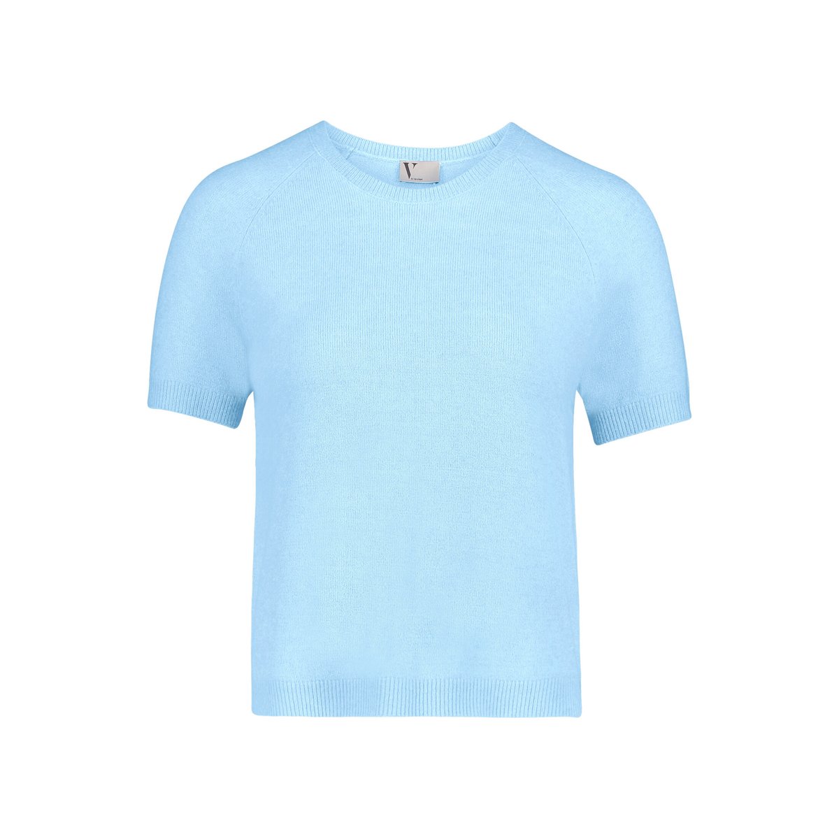 Pull-over en maille à encolure ronde soft sky, VERA MONT