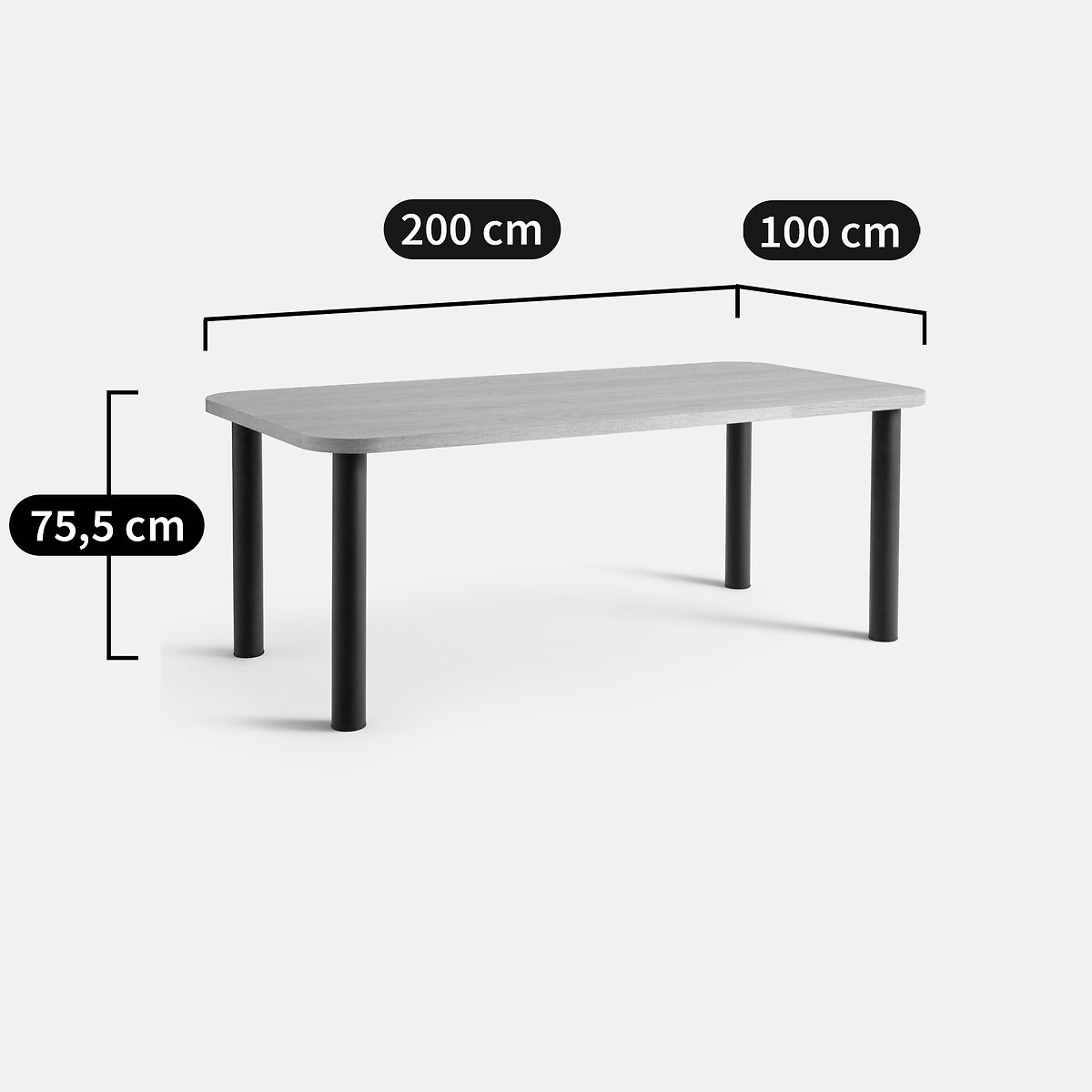 Plateau pour table à composer, 6 à 8 couverts, ALZAR greige, LA REDOUTE INTERIEURS