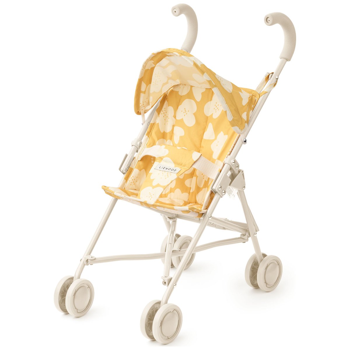 Poussette pour poupée Elsie jaune, écru, LIEWOOD