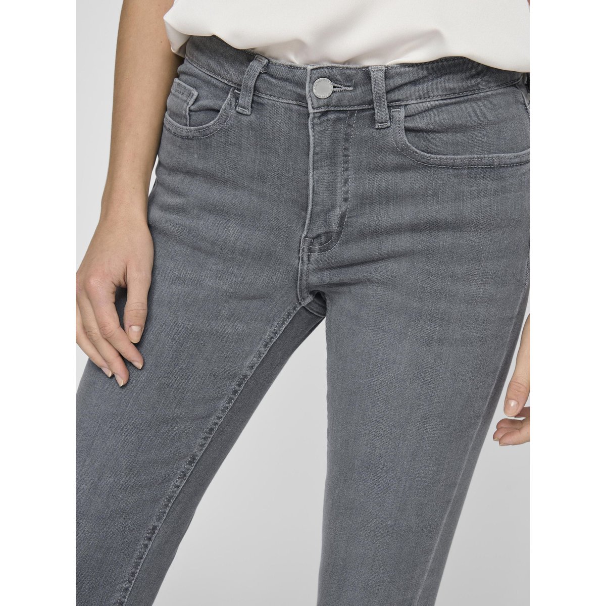 Jean Skinny light grey denim, VILA