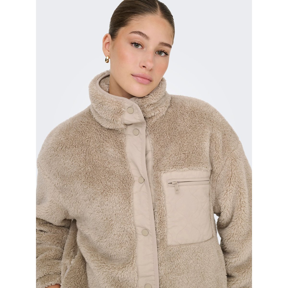 Manteau En Peluche humus, ONLY