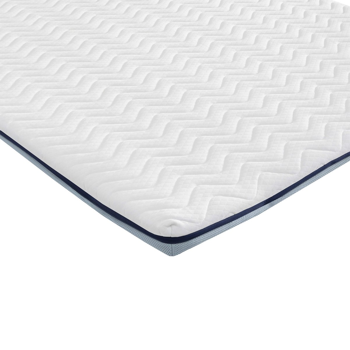 Surmatelas mémoire de forme 7 cm Songe blanc, SOMEO