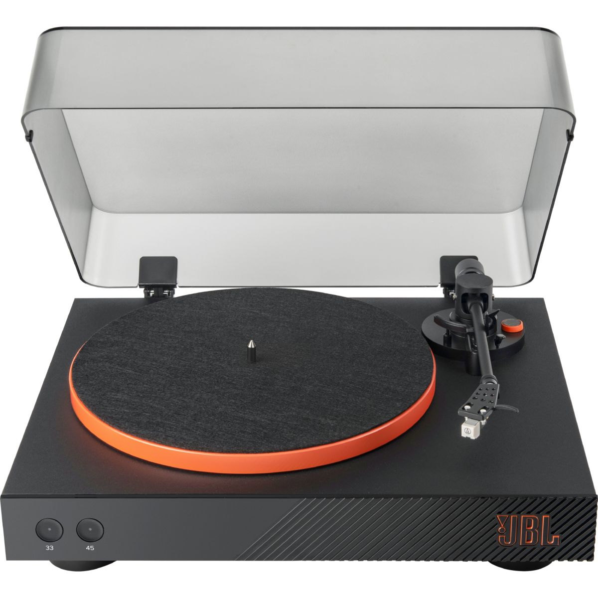 Platine vinyle Spinner BT noir noir et orange, JBL