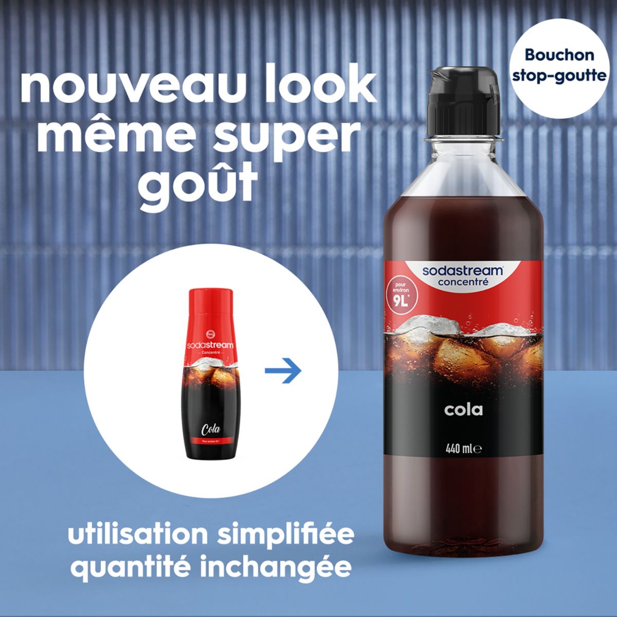 Concentré COLA 440ml couleur unique, SODASTREAM