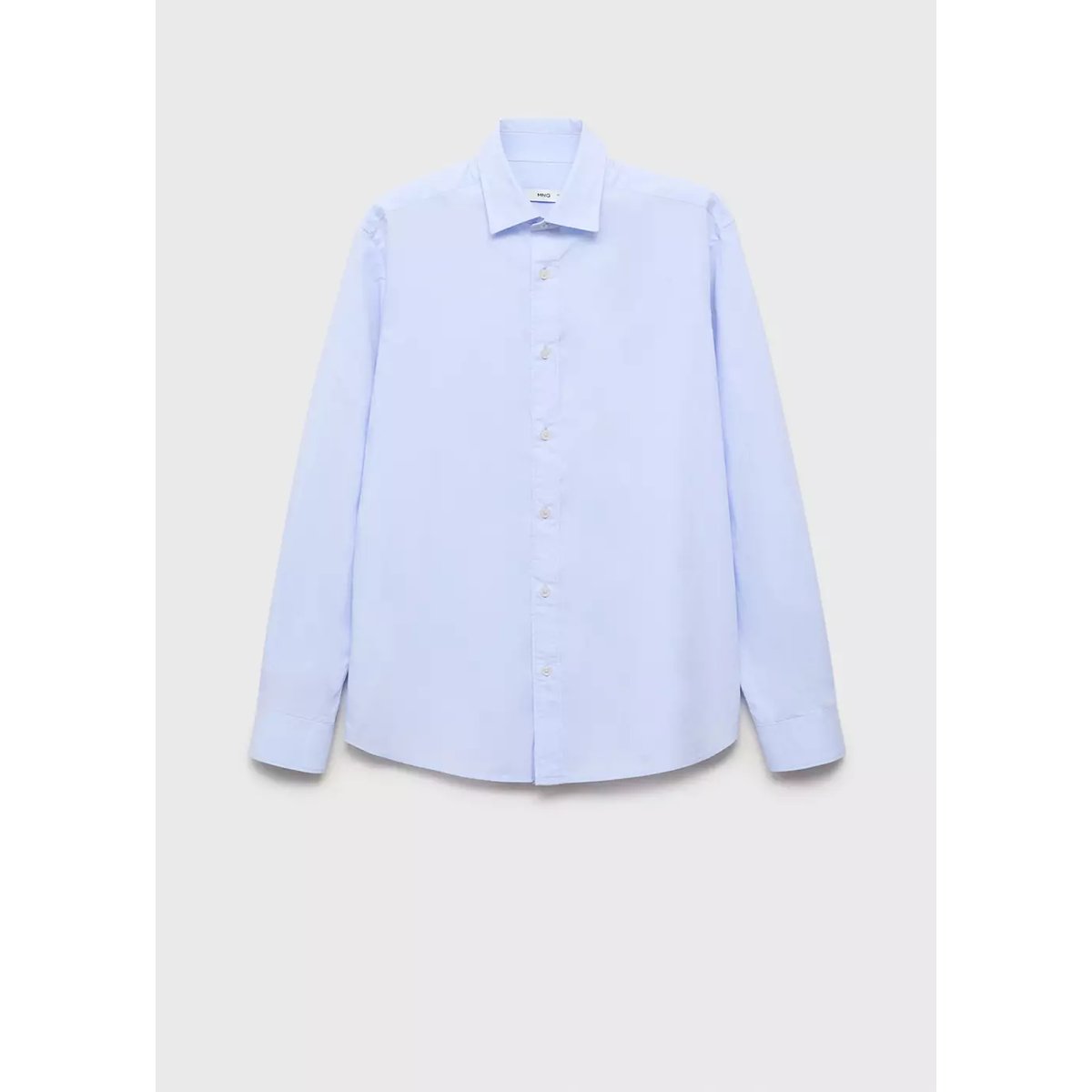 Chemise 100 % coton regular-fit bleu ciel, MANGO MAN