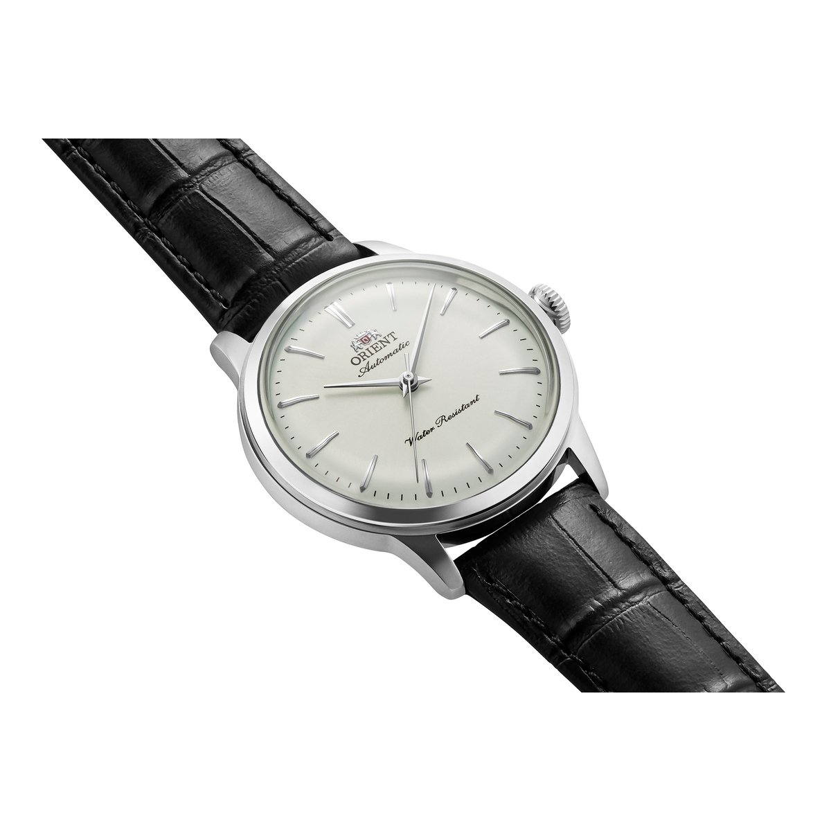 Montre Analogique BAMBINO argenté blanc noir, ORIENT