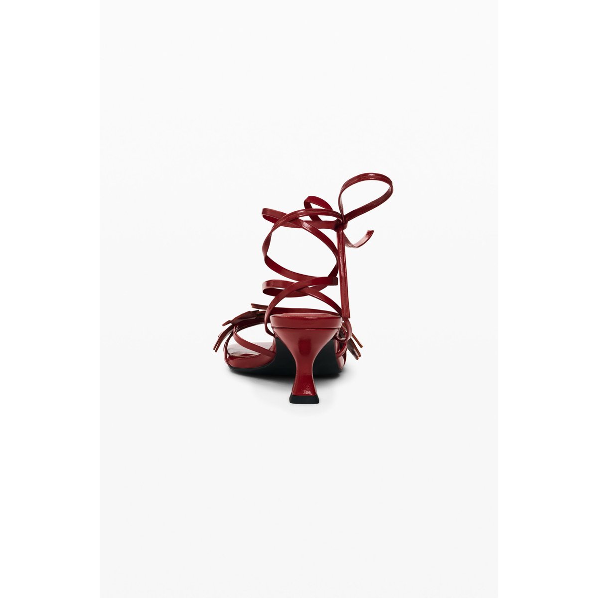 Sandale appliques fleur rouge, DESIGUAL